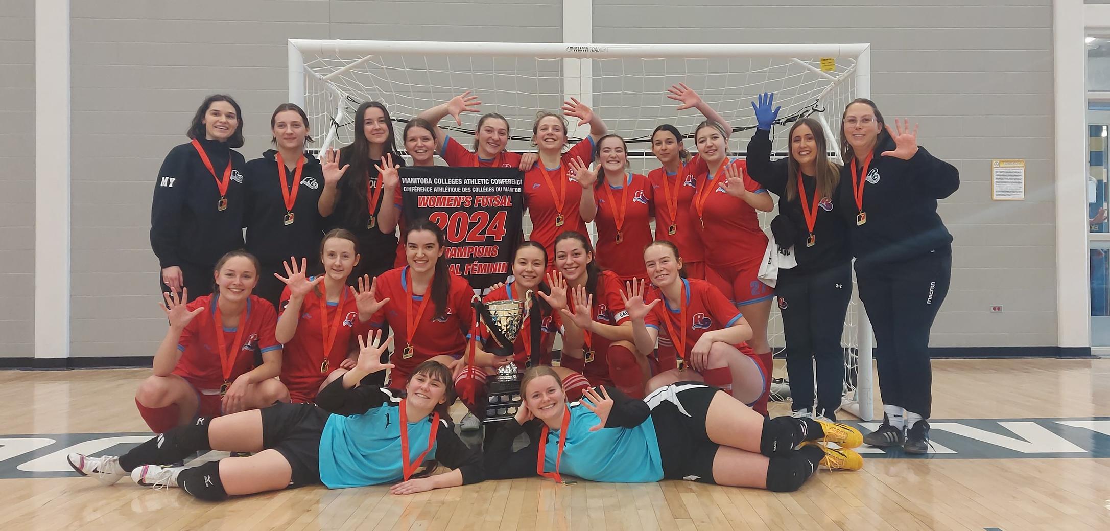 Les Rouges complete MCAC women's futsal five-peat